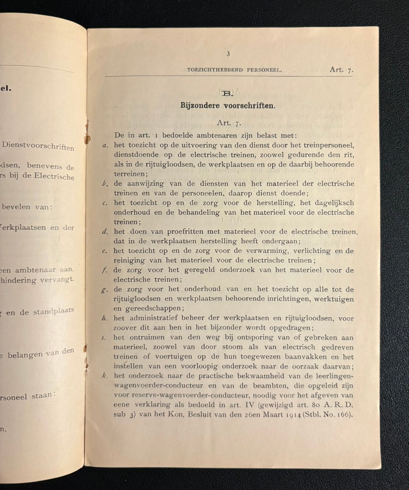 Zakboekje NS ‘Dienstreglement elec. exploitatie’ (1928), Ophalen of Verzenden, Zo goed als nieuw, Trein, Boek of Tijdschrift