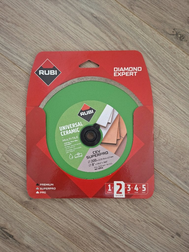 Rubi Zaagblad CEV 200 SUPERPRO 200 x 25,4 mm NIEUW, Minder dan 30 mm, Cirkelzaag, Nieuw, Ophalen of Verzenden