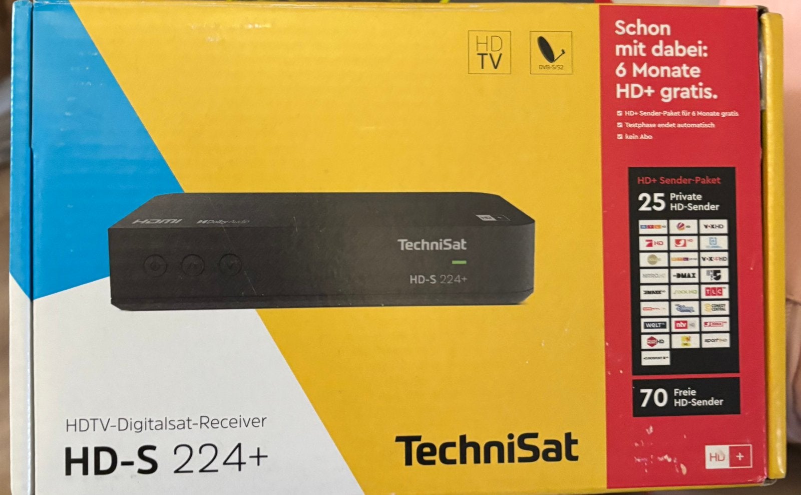 TechniSat HD-s224+, Ophalen, Nieuw, Overige merken