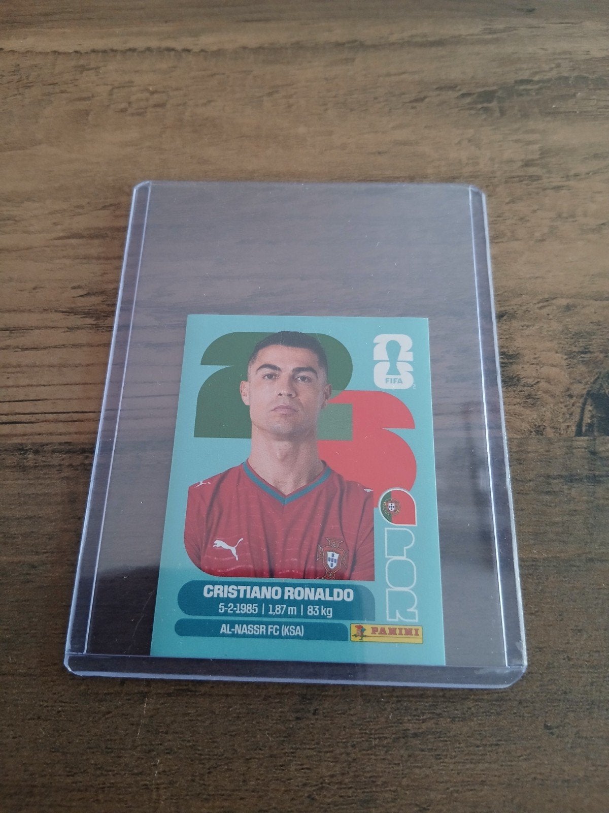 Panini wk 2026 Christiano Ronaldo, Ophalen of Verzenden, Zo goed als nieuw, Sticker