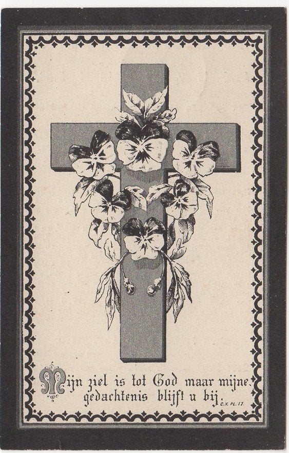 Antonius P.G. Hens 1807 Breda + 1894 Zwolle, 76 jaar oud, Verzamelen, Bidprentjes en Rouwkaarten, Verzenden