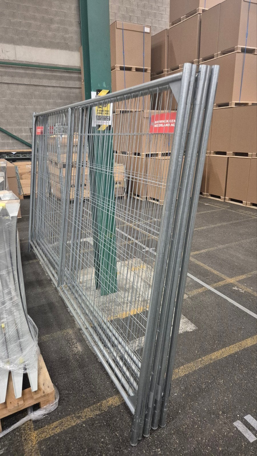 Bouwhek met betonvoeten - Gebruikt, Ophalen, Gebruikt, Overige typen, 2 tot 5 meter