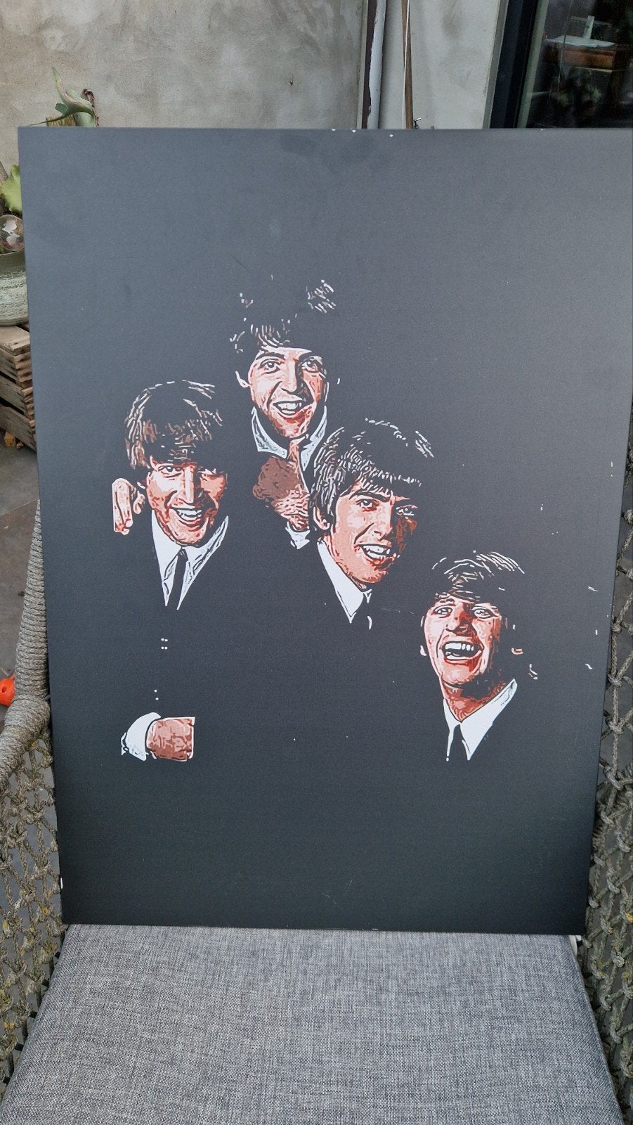 The Beatles Displate - Modern Schilderij, Ophalen