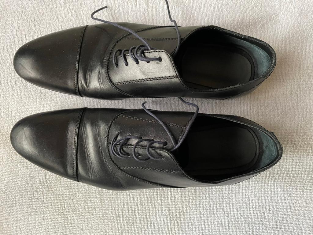 Nette schoenen zwart leren maat 40, Verzenden, Zo goed als nieuw, Zwart