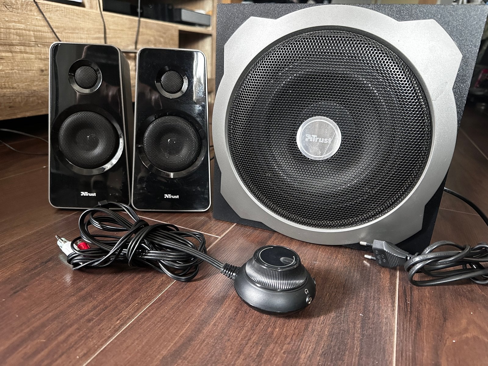 Trust 2.1 Speakerset met Subwoofer, Audio, Tv en Foto, Luidsprekers, Gebruikt, Subwoofer, Minder dan 60 watt, Ophalen