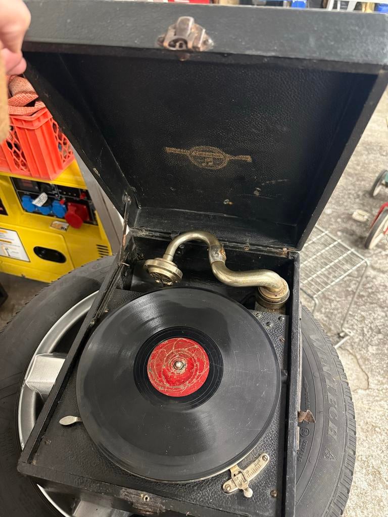 Antieke Colombia Platenspeler - Functioneert!, Audio, Tv en Foto, Platenspelers, Ophalen of Verzenden, Gebruikt, Platenspeler