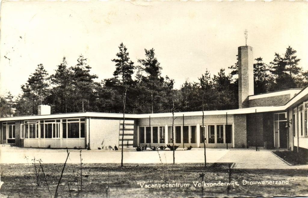 Vacantiecentrum Volksonderwijs, Drouwenerzand - Kwartjesberg, Ophalen of Verzenden, 1960 tot 1980, Gelopen, Drenthe