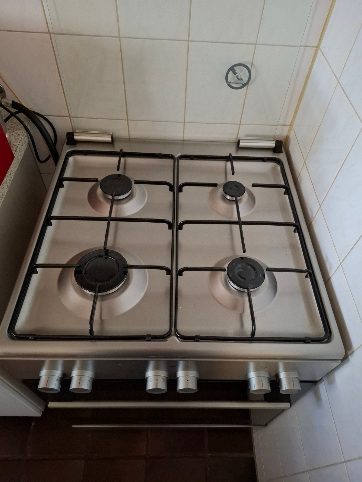 Vrijstaand Gasfornuis met Oven, Ophalen, Hete lucht, 60 cm of meer, 4 kookzones