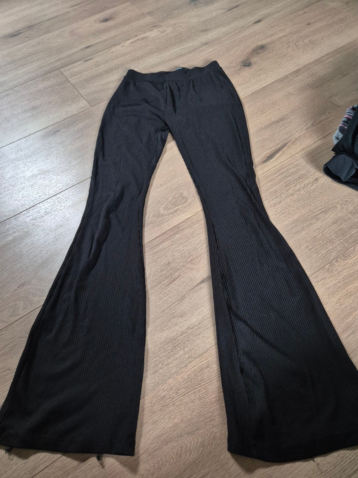 Zwarte stoffen broek met streepjes, maat 164 van Ter Stal, Broek, Gebruikt, Meisje, Ophalen of Verzenden