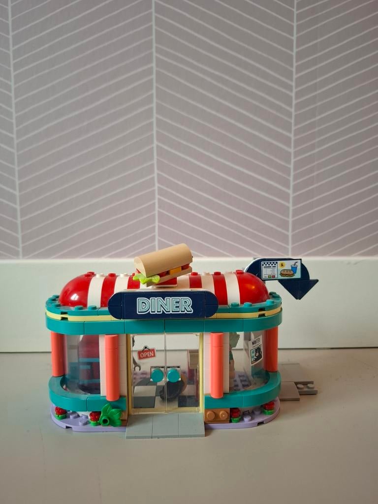 Lego friends diner cafe, Ophalen, Zo goed als nieuw, Complete set, Lego
