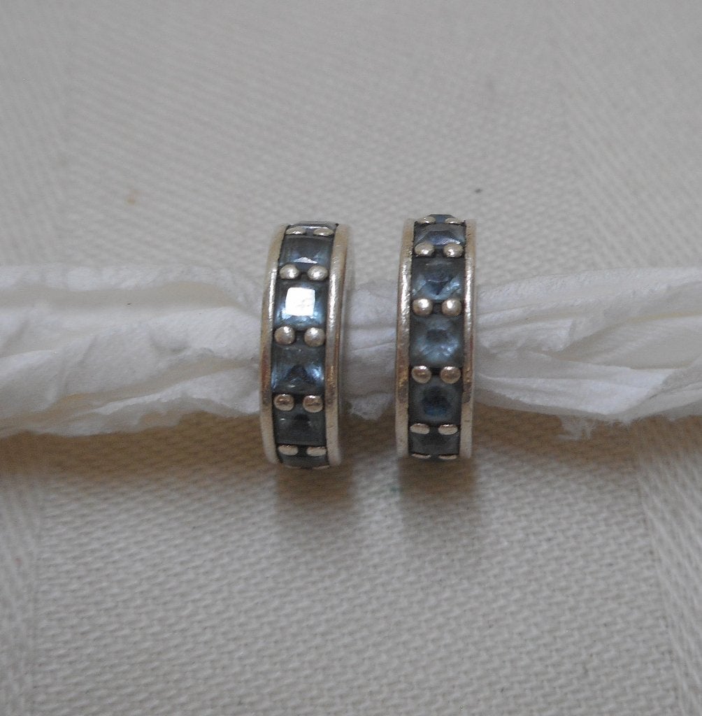 Pandora zilveren set spacers hemelsblauwe eeuwigheid nr.1001