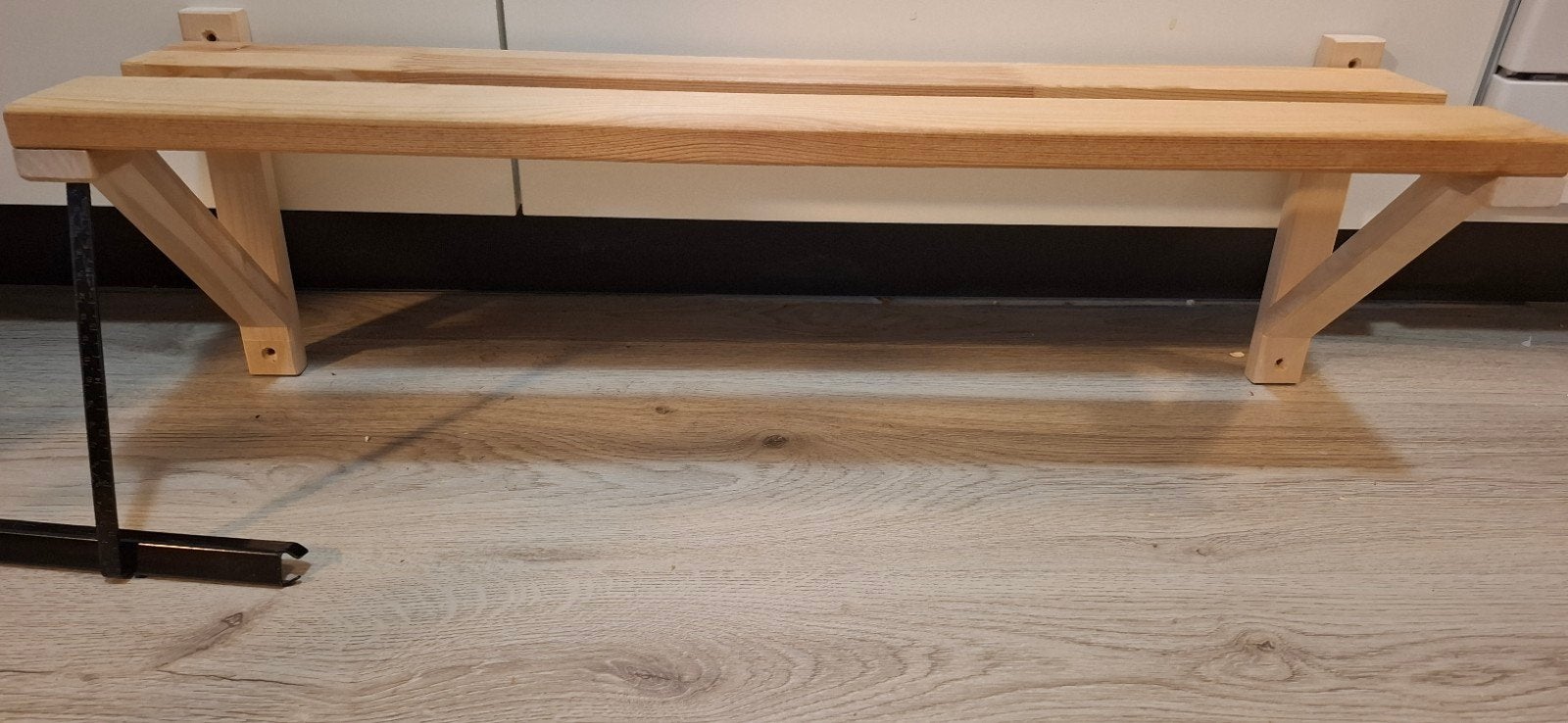 Top kwaliteit zwevend, stevig houten boekenplank / wandplank, Ophalen of Verzenden, Gebruikt