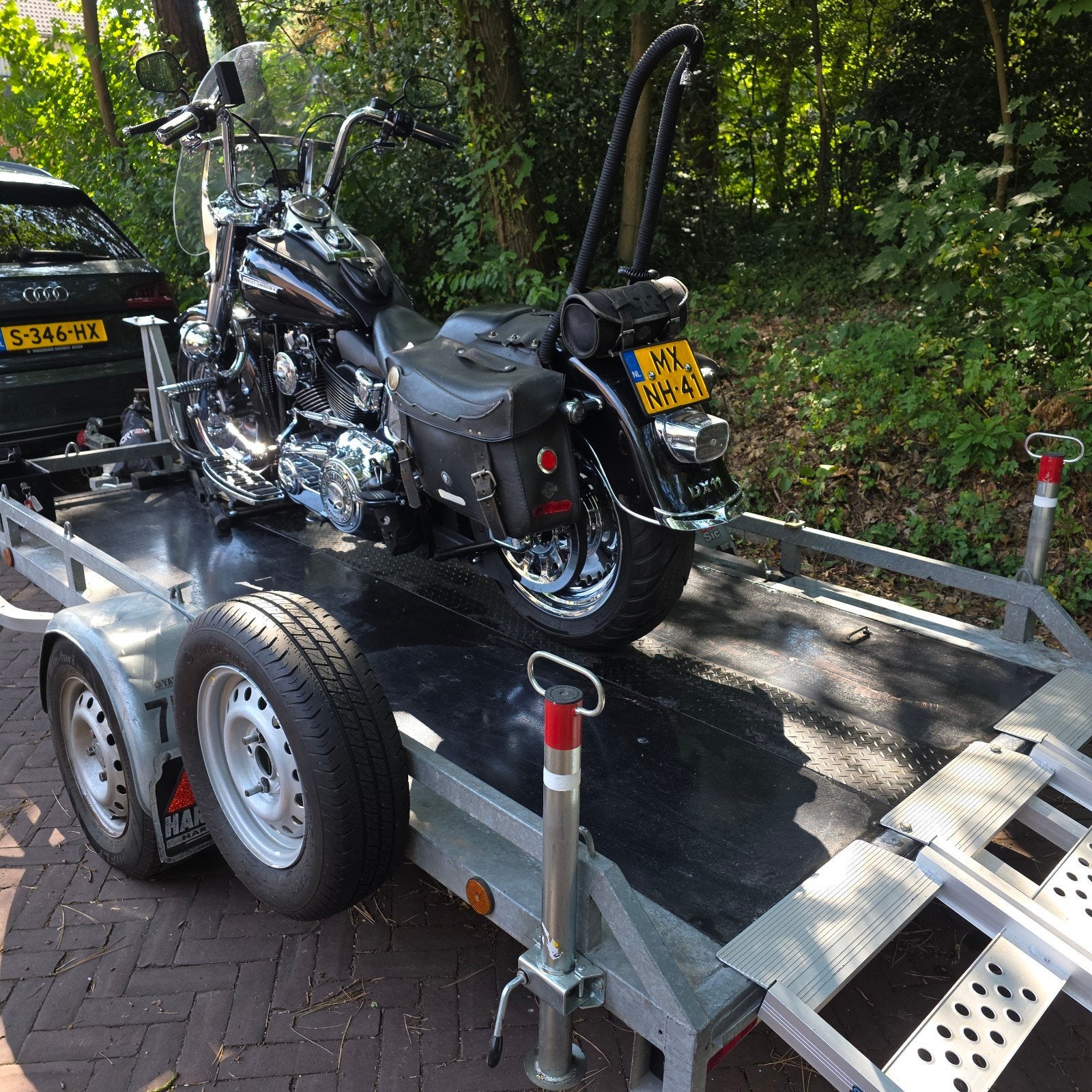 Te Koop motor trailer 950 euro, Ophalen of Verzenden, Gebruikt