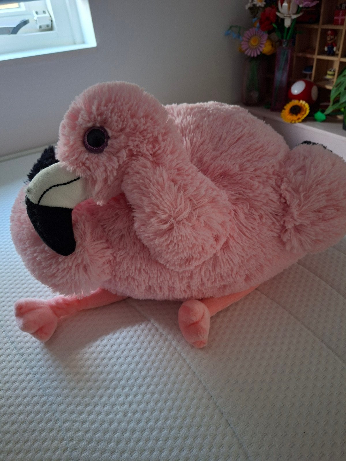 Cozy flamingo handwarmer knuffel, Kinderen en Baby's, Speelgoed | Knuffels en Pluche, Gebruikt, Overige karakters, Overige typen