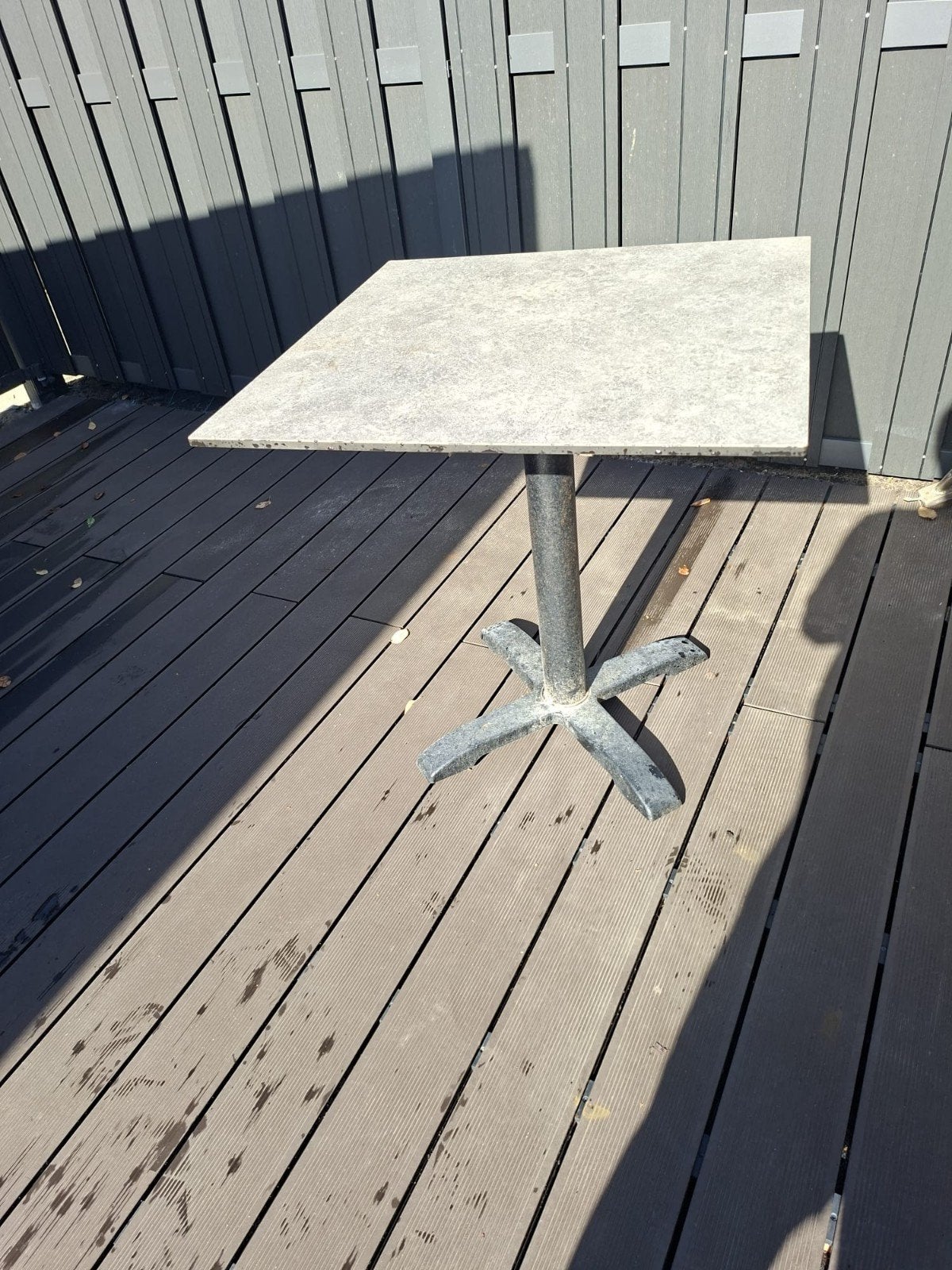 Terras Tafel - Vierkant, Grijs, Tuin en Terras, Ophalen, Vierkant