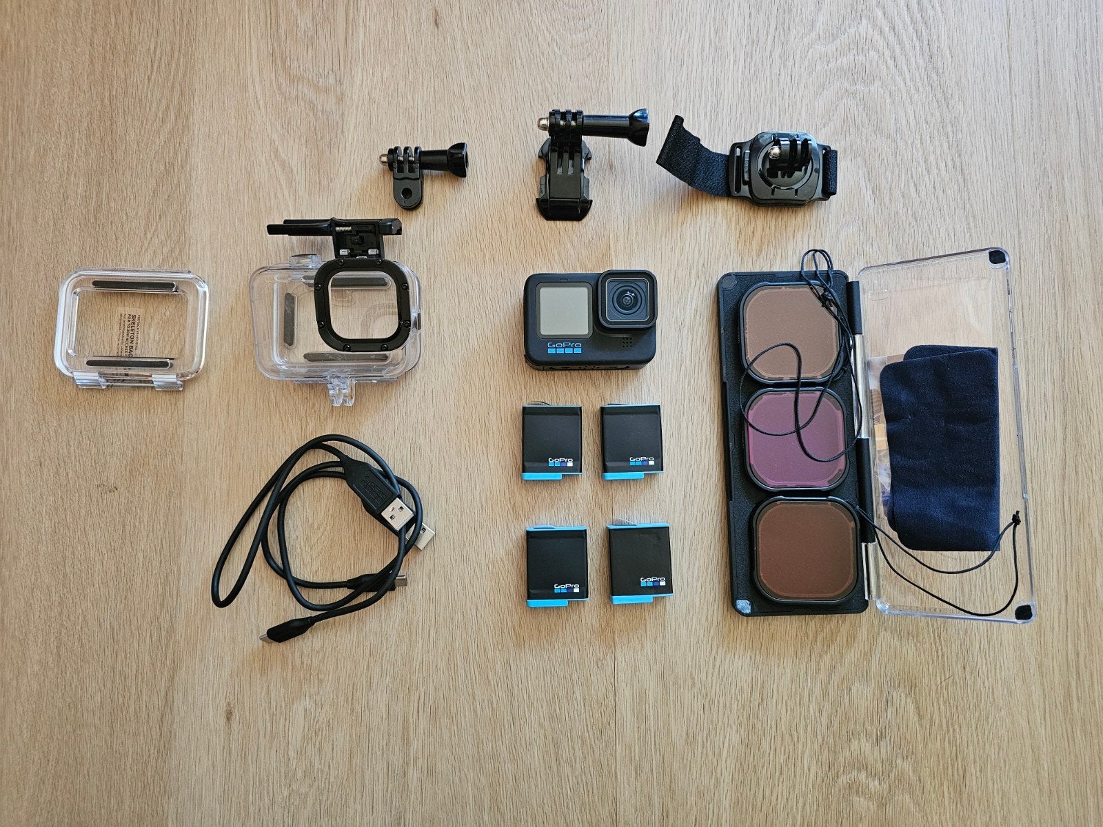 Gopro hero 10 black met accessoires, Ophalen of Verzenden, Zo goed als nieuw, GoPro