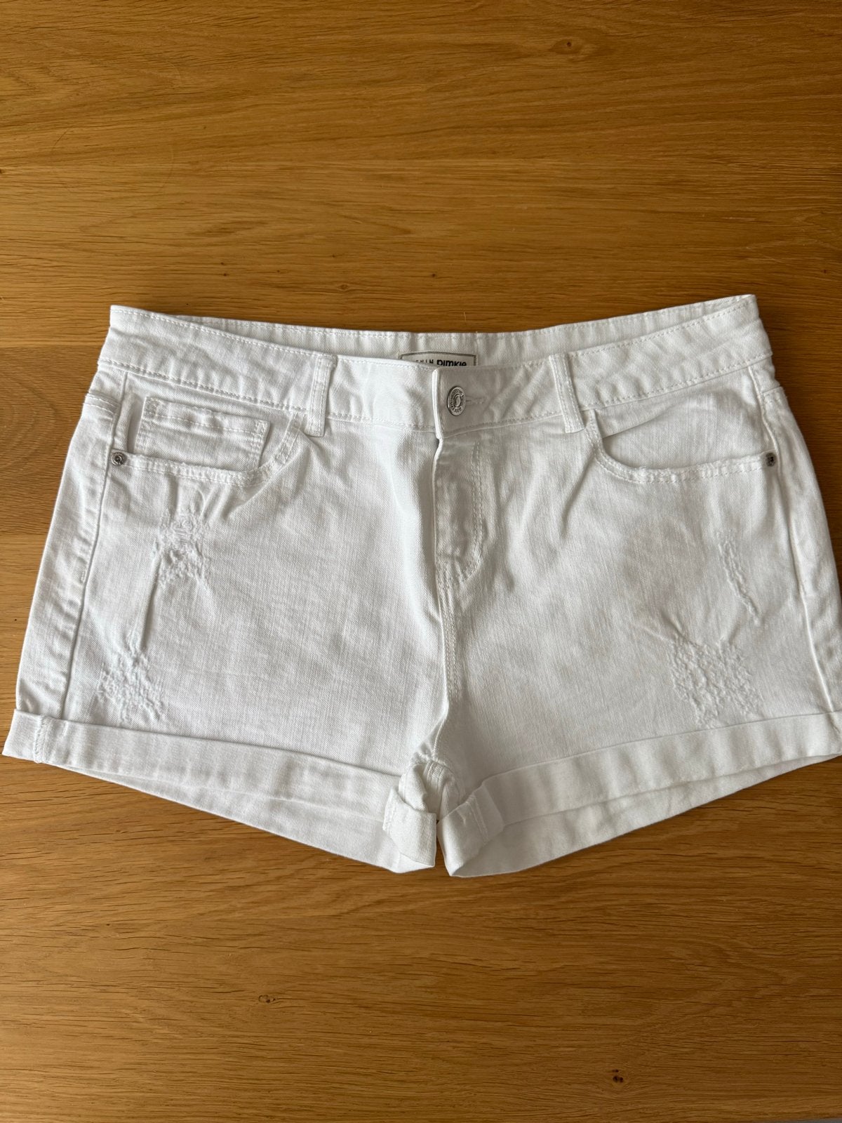 Mooie witte denim short van Pimkie - Maat 40, Kleding | Dames, Broeken en Pantalons, Maat 38/40 (M), Kort, Wit, Ophalen of Verzenden