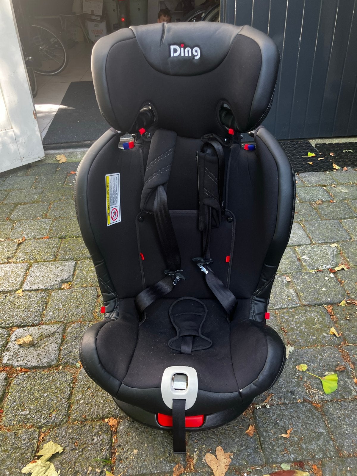 Ding autostoel - Zwart, weinig gebruikt en kan draaien, Gebruikt, Verstelbare rugleuning, 9 t/m 36 kg, Isofix