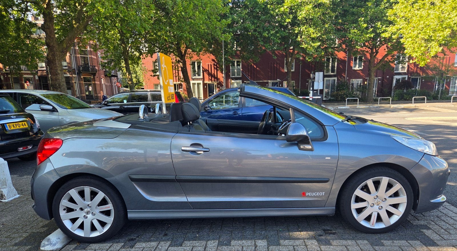 Peugeot 207 1.6 16V CC Turbo Sport Cabriolet 110KW/Apk-05-27, Auto's, Peugeot, Voorwielaandrijving, Zwart, 4 cilinders, Cabriolet
