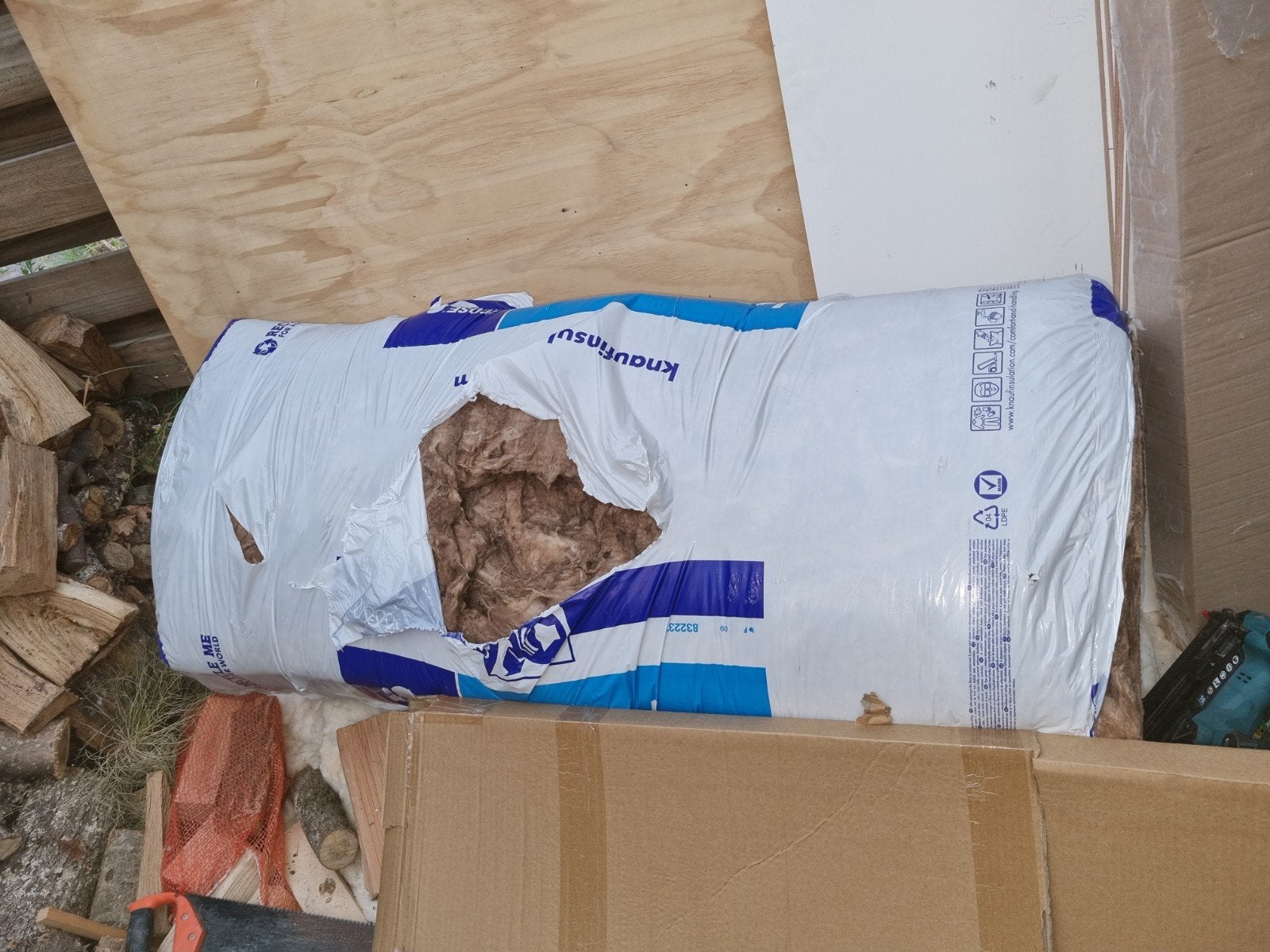 Knauf Isolatie Glaswol 70mm dik, 8,1m2, Ophalen, Dakisolatie, 4 tot 8 cm, Nieuw
