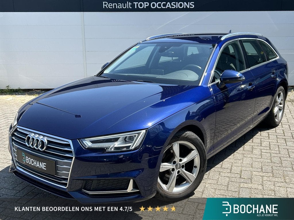 Audi A4 Avant 35 TFSI Sport Lease Edition | Parkeersensoren, Stof, Gebruikt, 4 cilinders, Blauw