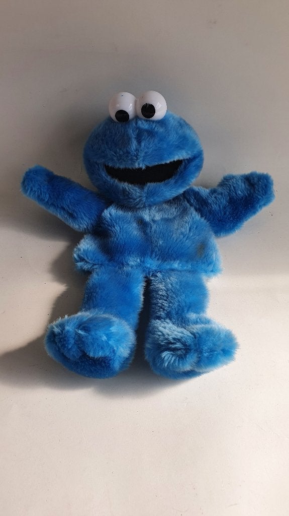 Koekiemonster handpop Sesamstraat, 37 cm. S35, Tweedehands verkoop, Tweedehands verkoop, Gebruikt, Overige typen