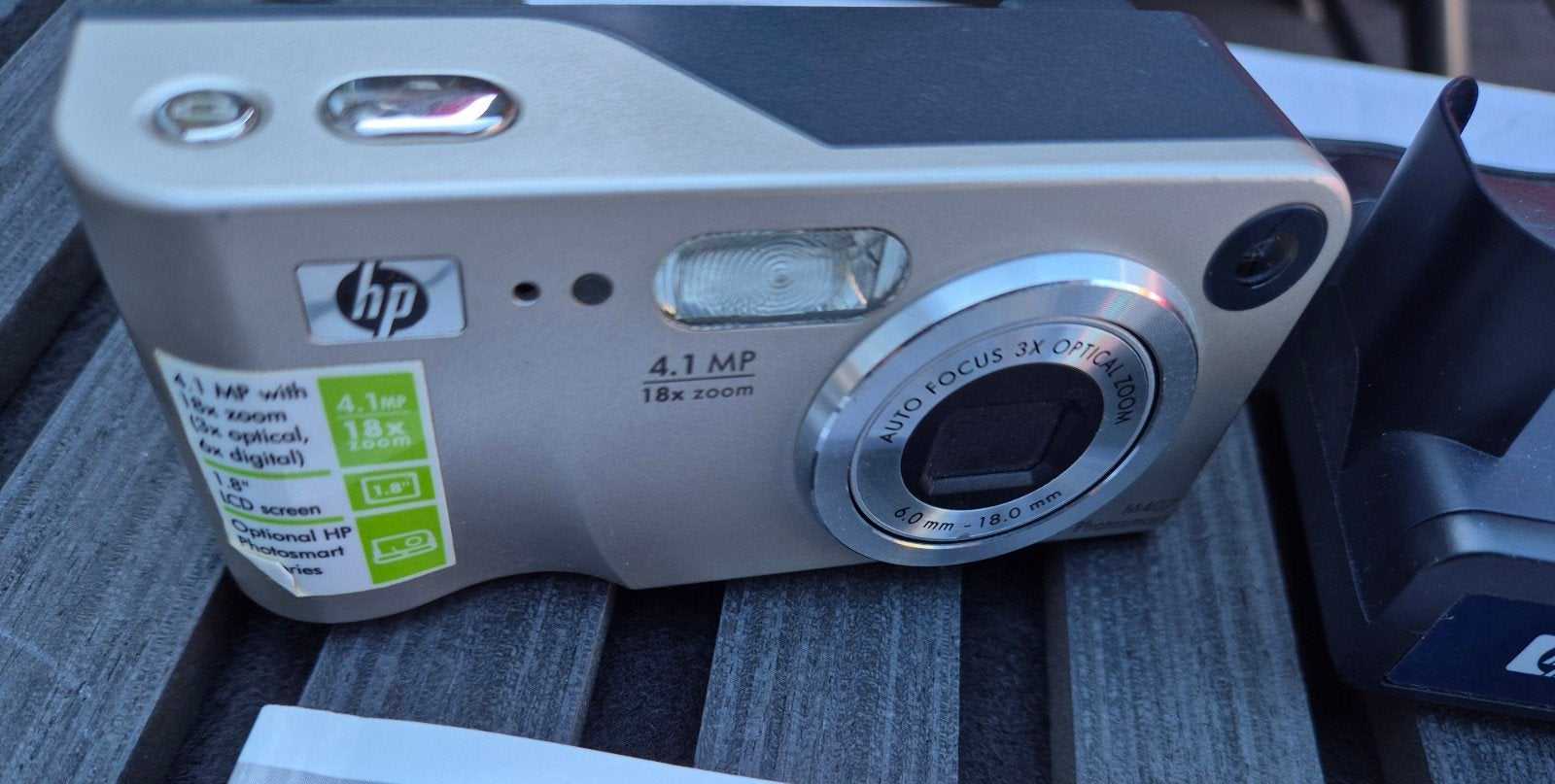 HP Photosmart M407 Digitale Camera met Accessoires, Gebruikt, Compact, Ophalen of Verzenden, HP