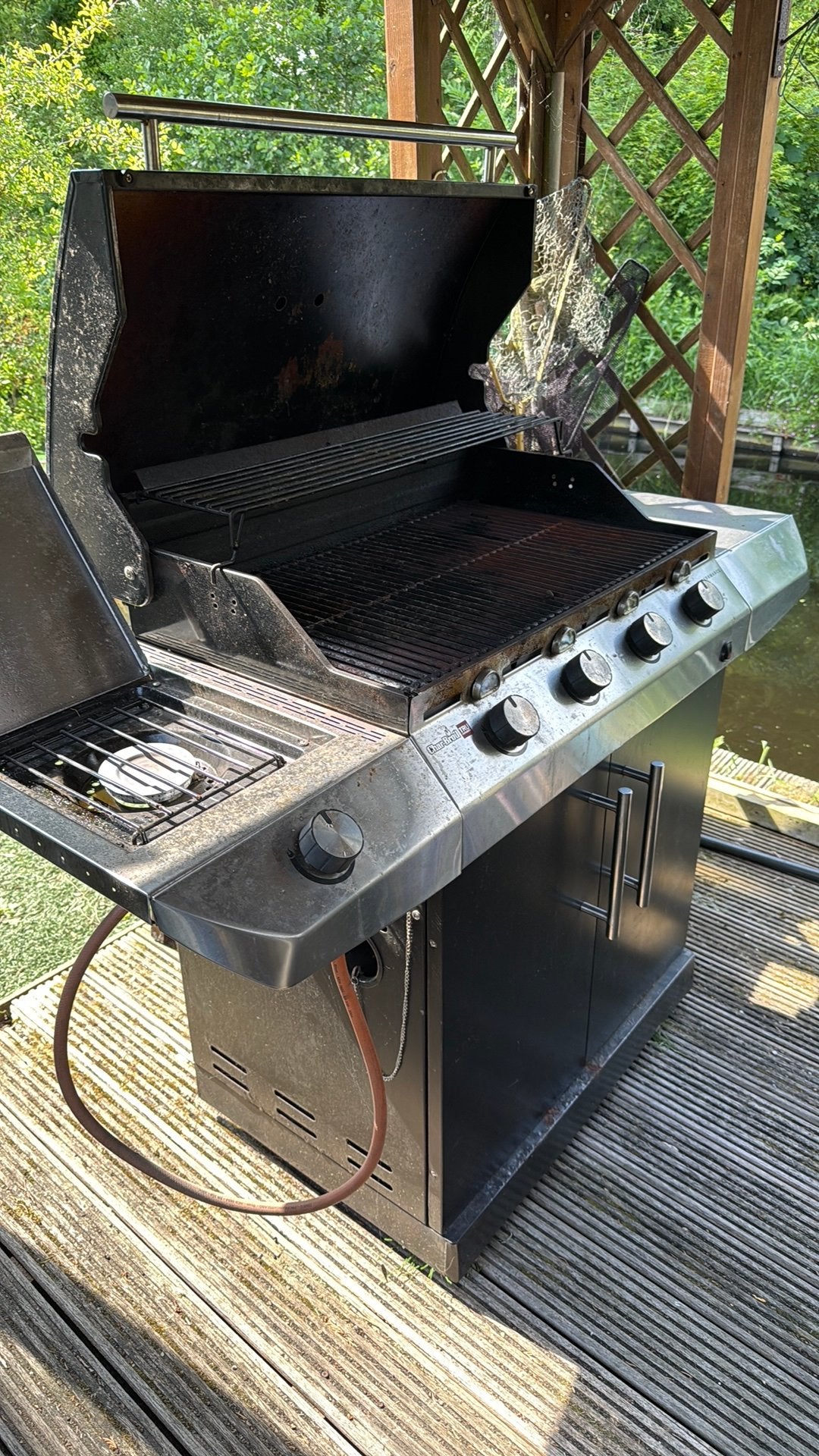 Char-Broil gasbarbeque, Ophalen, Gebruikt
