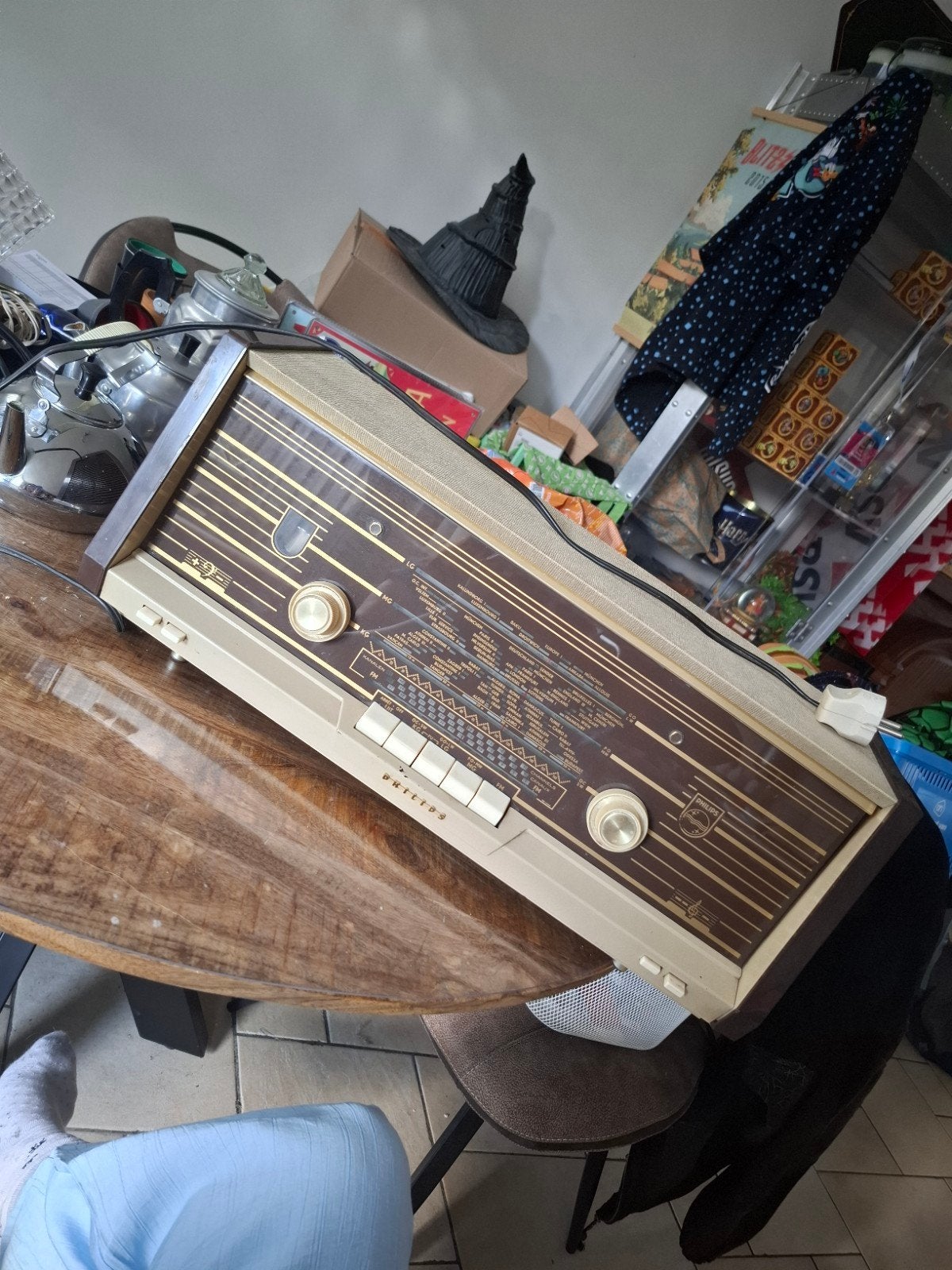 vintage Philips radio, Ophalen