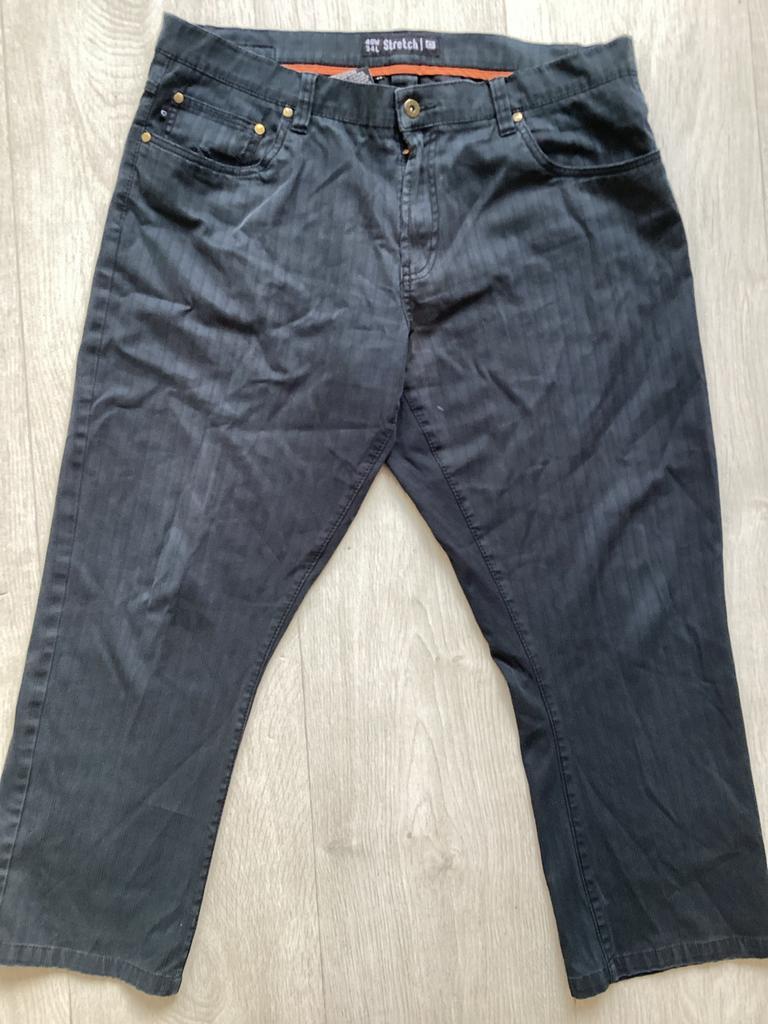 Donkergrijze herenbroek maat W40 van Canda, Ophalen of Verzenden, Gedragen, Maat 52/54 (L), Grijs