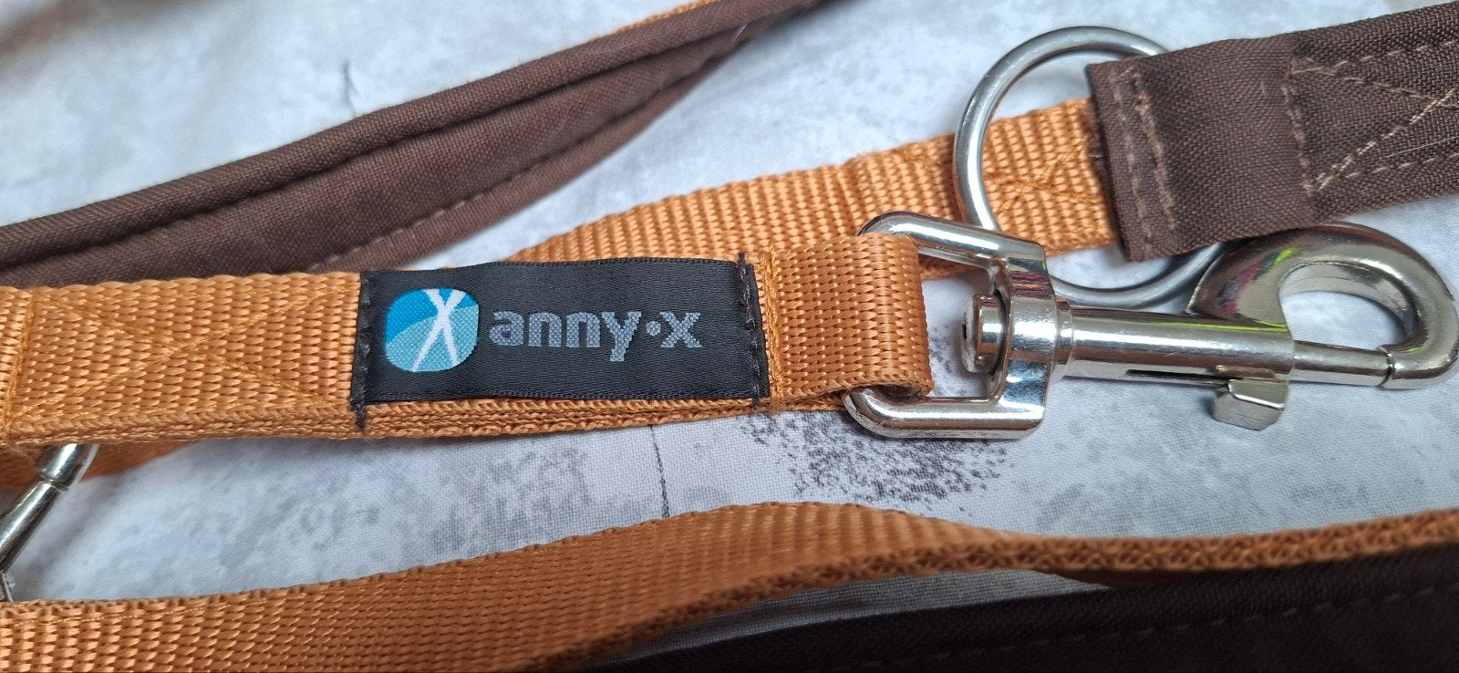 AnnyX verstelbare riem,  amber/bruin, 3m lang en 2,5cm breed, Dieren en Toebehoren, Ophalen of Verzenden, Zo goed als nieuw