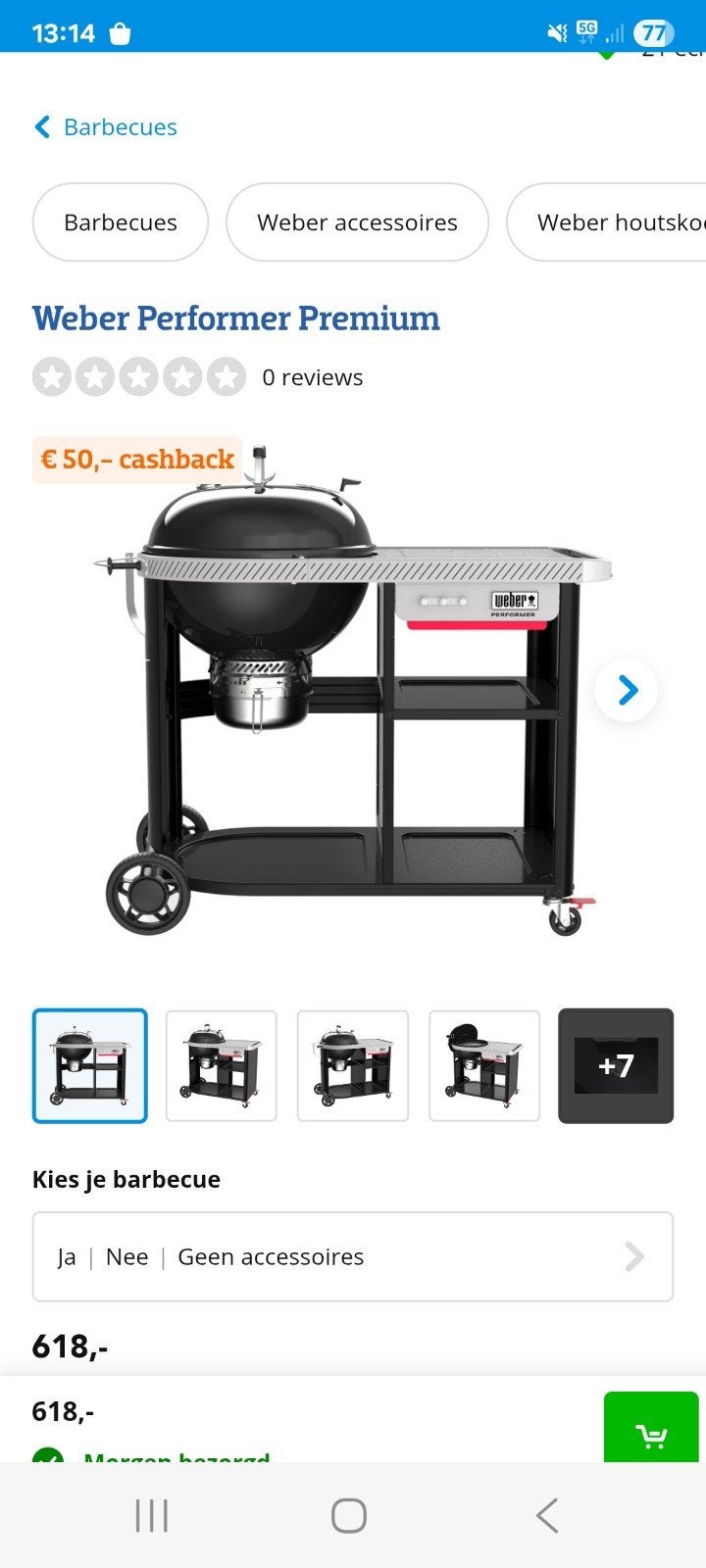 Weber Performer Premium GBS BBQ - Nieuw in doos, Tuin en Terras, Ophalen, Nieuw, Weber