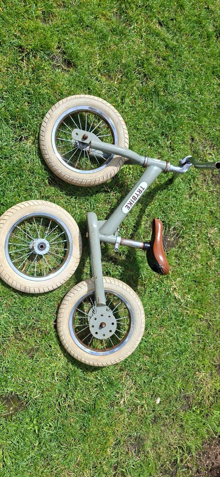 Trybike loopfiets - groen - 2-in-1 design, Ophalen, Gebruikt, Minder dan 16 inch, Trybike