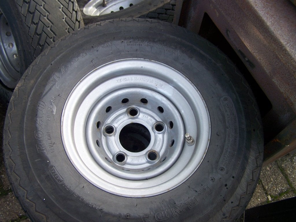 aanhanger velgen met banden , aanhangervelgen 10 inch, Ophalen, Gebruikt
