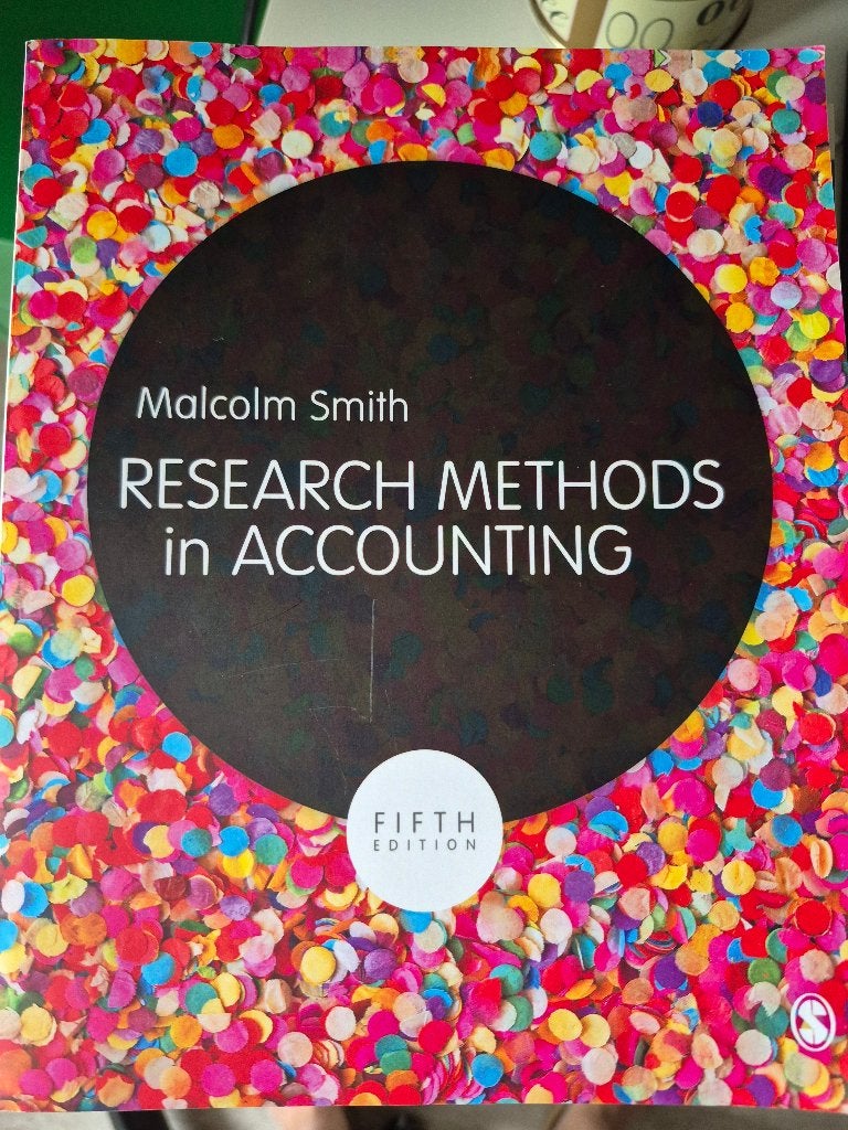 Boek: Research methods in accounting, Boeken, Malcolm Smith, Ophalen of Verzenden, Zo goed als nieuw, Accountancy en Administratie
