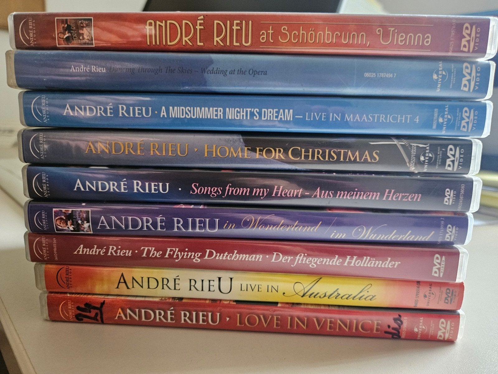 André Rieu DVD Collectie - 9 Concerten en Shows, Cd's en Dvd's, Alle leeftijden, Nederlands, Ophalen of Verzenden, Zo goed als nieuw