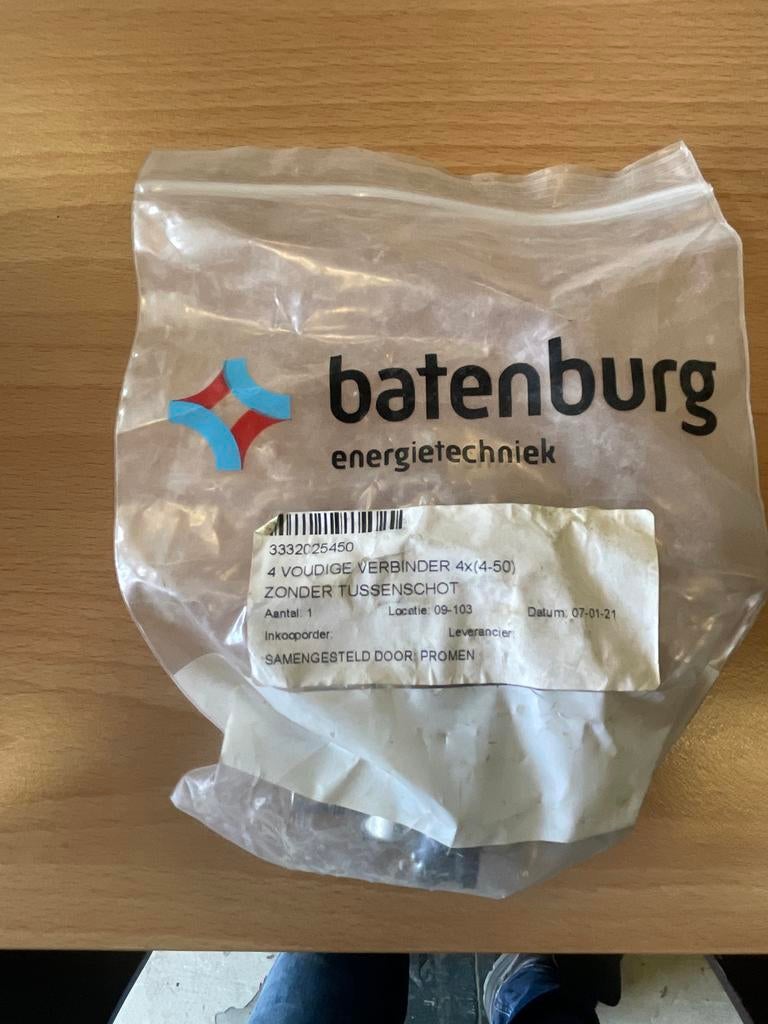 Batenburg 4-voudige verbinder 4x(4-50), Ophalen, Nieuw