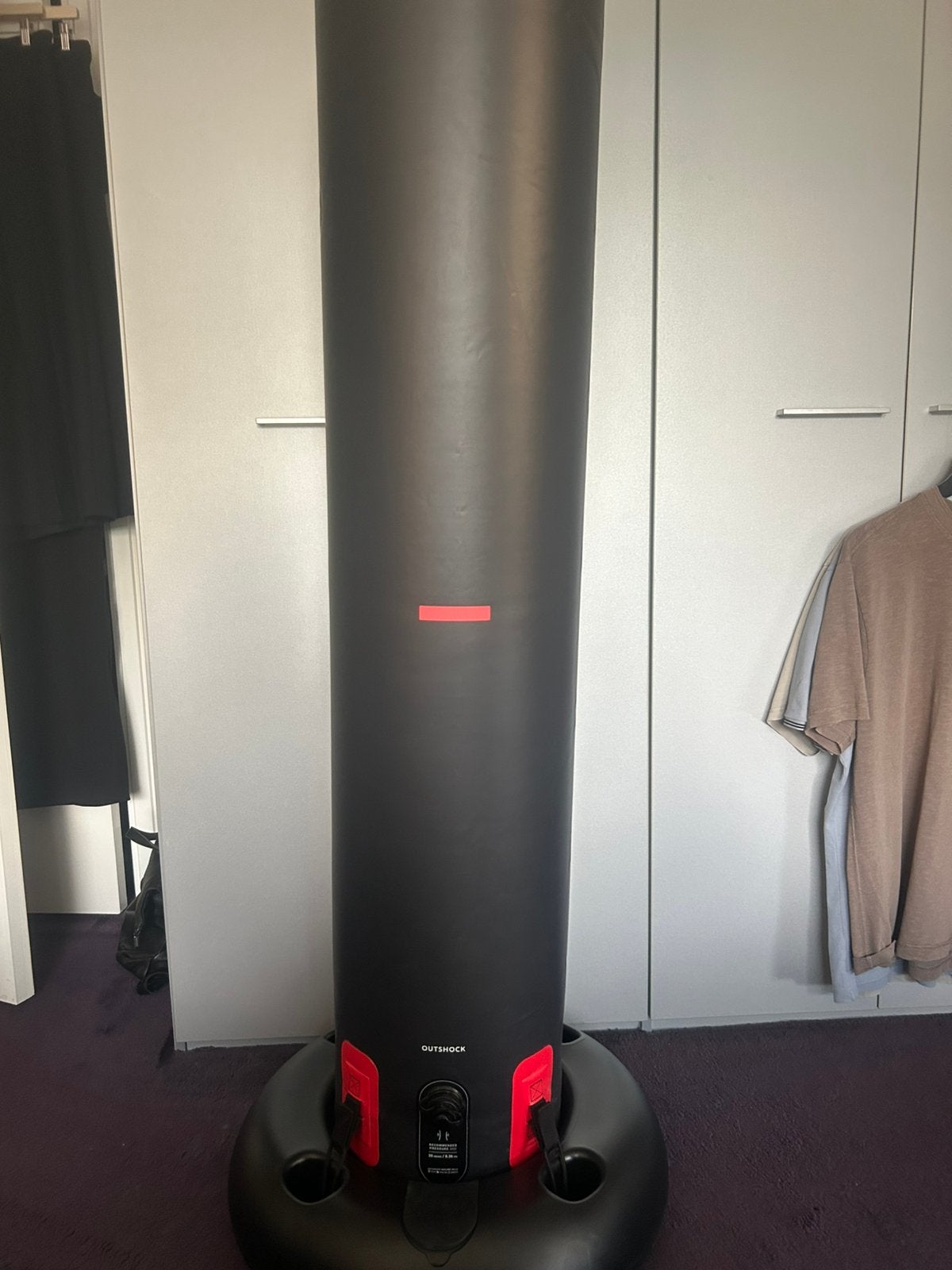 Opblaasbare bokspaal 160cm, Sport en Fitness, Boksen, Ophalen of Verzenden, Zo goed als nieuw, Bokszak