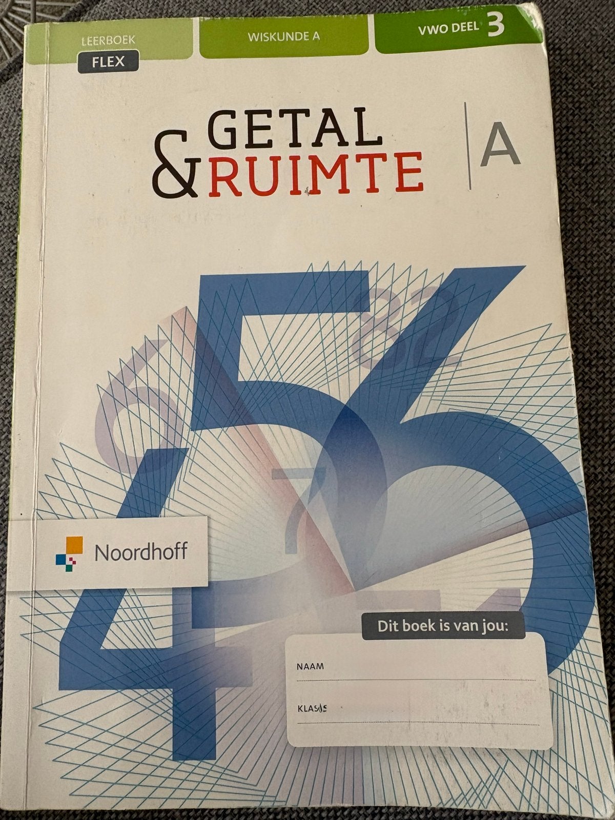 VWO Getal & Ruimte Wiskunde A/C deel 3, Boeken, Schoolboeken, Ophalen of Verzenden, Gelezen, VWO, Wiskunde A