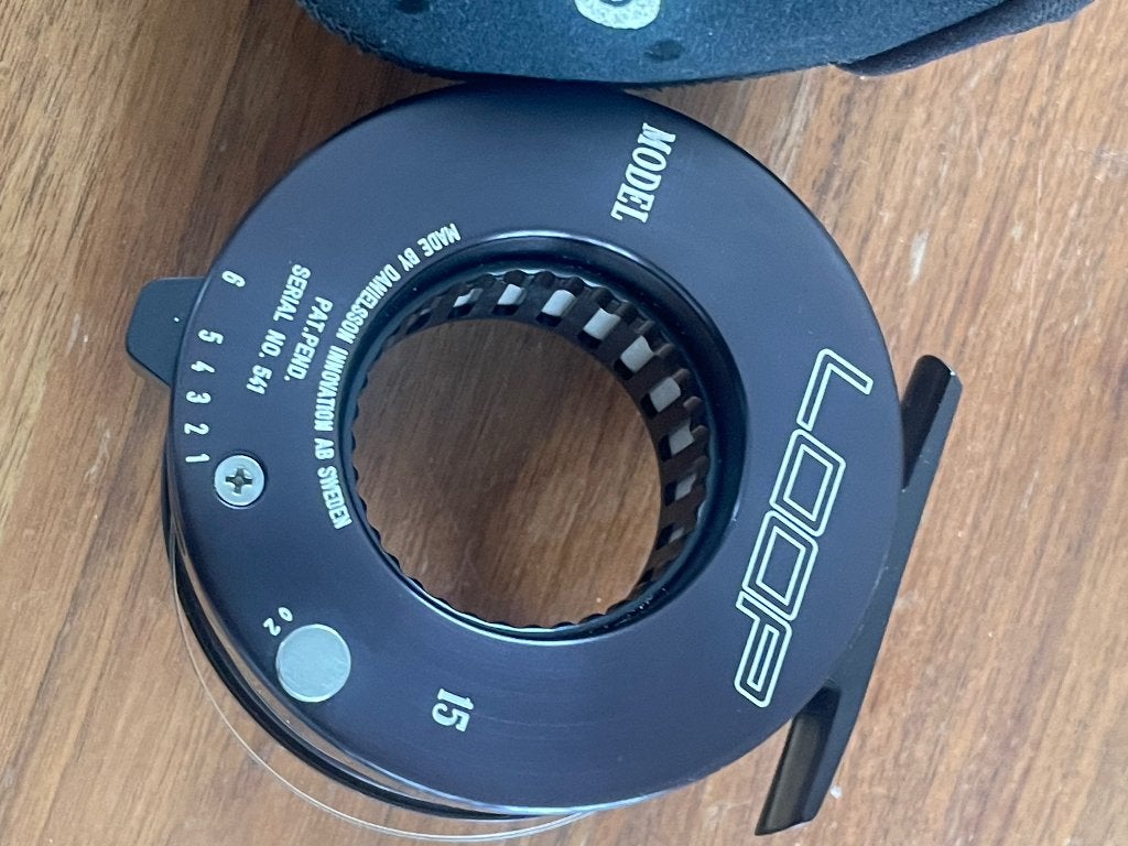 RARE LOOP HUBLESS FLY REEL, Watersport en Boten, Hengelsport | Vliegvissen, Ophalen of Verzenden, Gebruikt, Molen