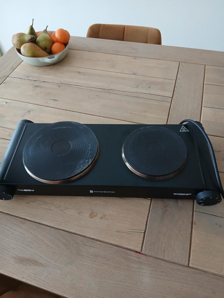 KitchenBrothers elektrische kookplaat - zo goed als nieuw, 3 kookzones of minder, Ophalen of Verzenden, Zo goed als nieuw, Vrijstaand