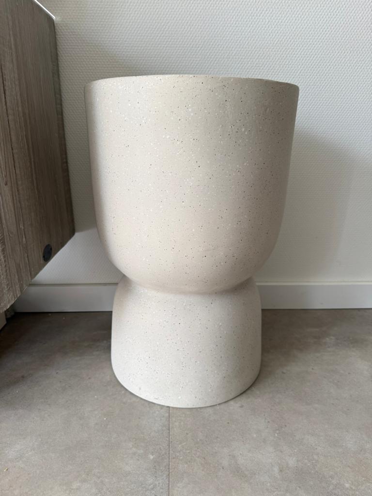 Bloempot Japandi, Ophalen, Rond, Zo goed als nieuw, Aardewerk