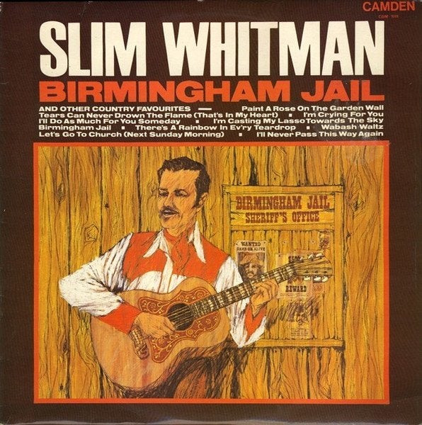 LP - Slim Whitman ‎– Birmingham Jail And Other Country Favou, LP, Gebruikt, Ophalen of Verzenden, 12 inch