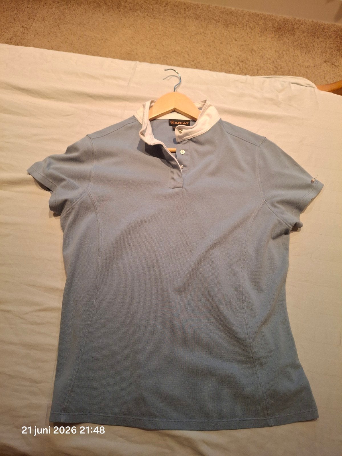 Ariat Maat L wedstrijdshirt, Ariat, Blauw, Maat 42/44 (L), Ophalen of Verzenden