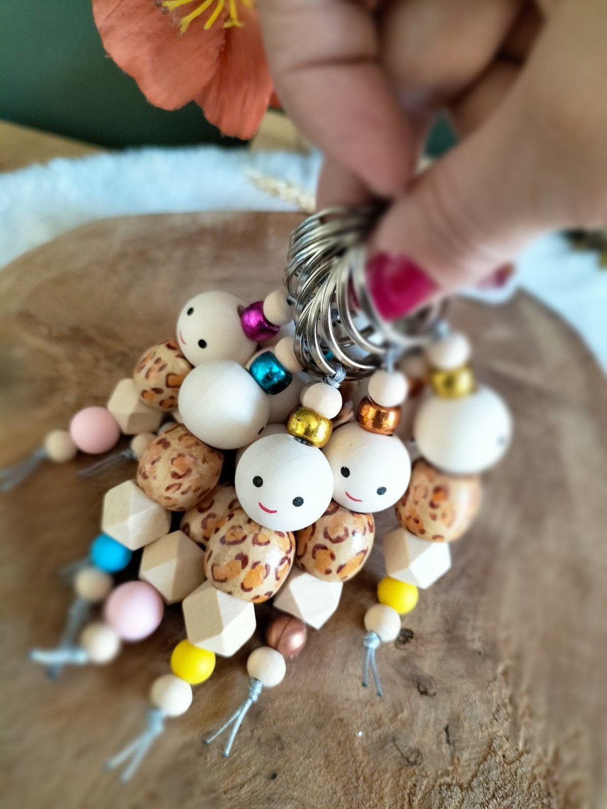 Nieuw • Gelukspoppetje sleutelhanger Kleuremix, Nieuw, Ophalen of Verzenden, Saluty's kinder- en kraamcadeaus, Info@salutys.nl