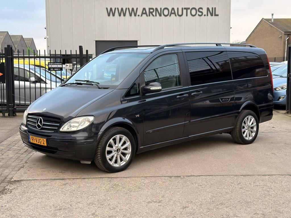 Mercedes-Benz Viano 3.0 CDI 204 PK AUTOMAAT Ambiente Lang, M, Auto's, Automaat, Achterwielaandrijving, Gebruikt, Leder en Stof