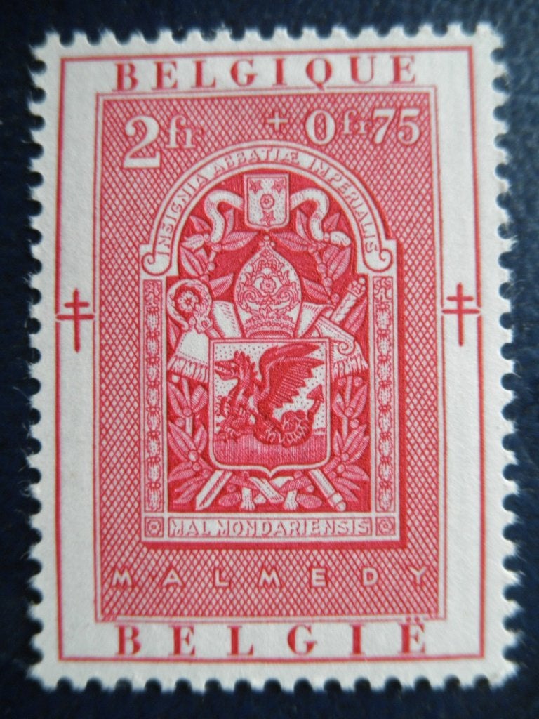 Postzegels België tbc 1952 wapen abdij nr. 956 - cw 2,00 (*), Ophalen of Verzenden, Spoor van plakker