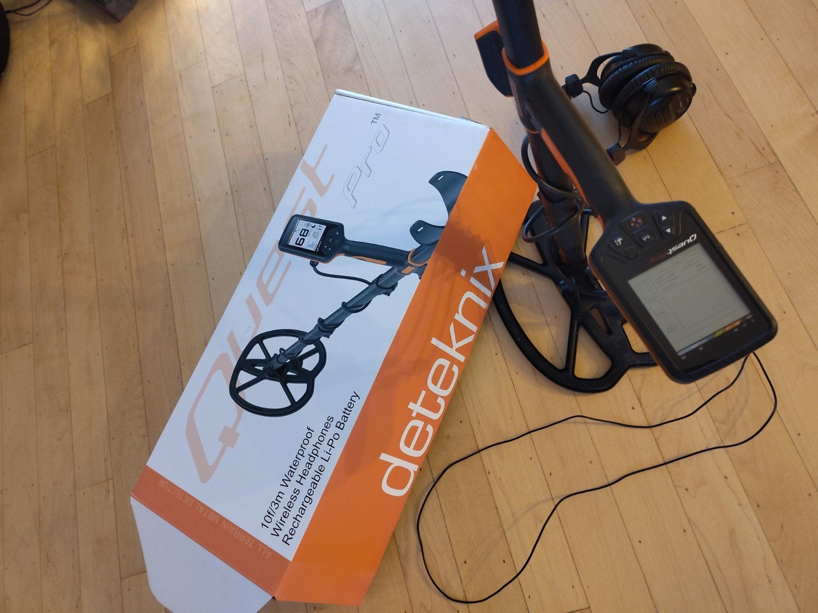 Deteknix Quest Pro Metaaldetector - Zo goed als nieuw, Discriminatie metaaldetectie, Meer dan 30 cm, Zo goed als nieuw, Ophalen