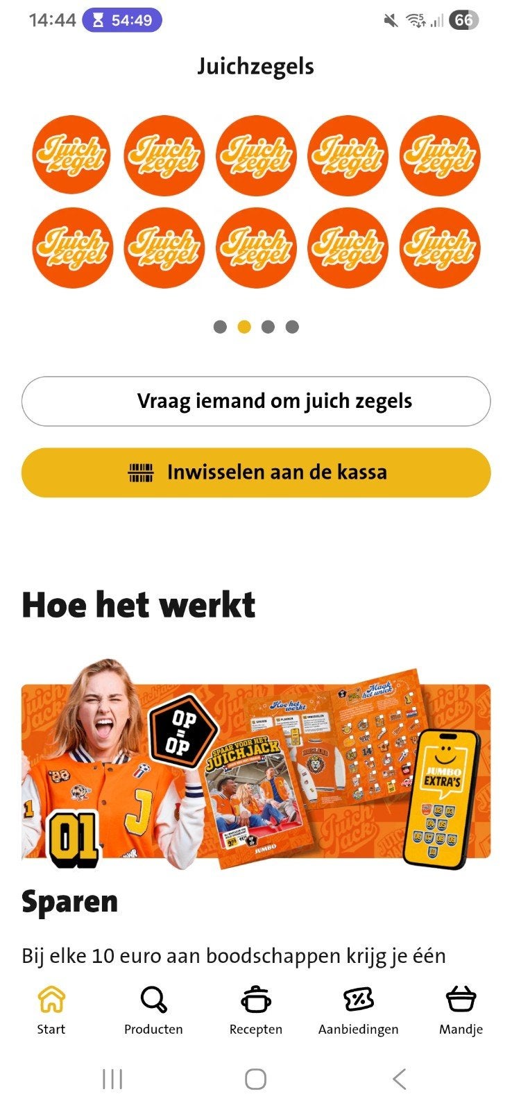 Juich zegels  digitaal Jumbo, Ophalen of Verzenden, Winkel, Super of Benzinepomp, Zegels, Bonnen of Punten
