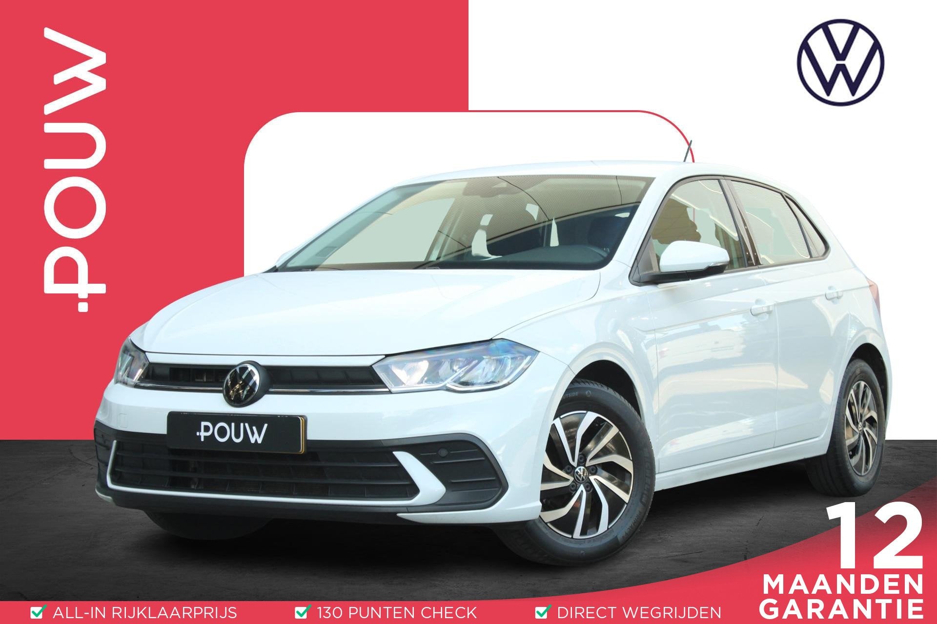 Volkswagen Polo 1.0 TSI 95pk DSG Life | CarPlay/Android Auto, Auto's, 12 maanden, Stof, Gebruikt, 95 pk